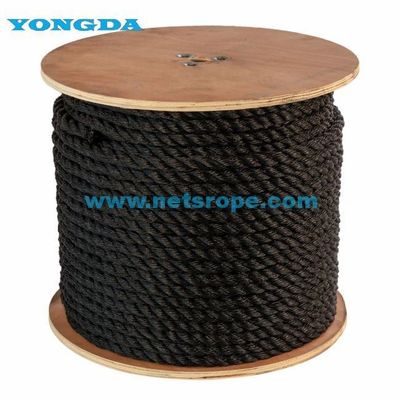 অর্থনৈতিক 12mm 1/2 ইঞ্চি পিপি 3-স্ট্যান্ড বাঁকা টানা দড়ি